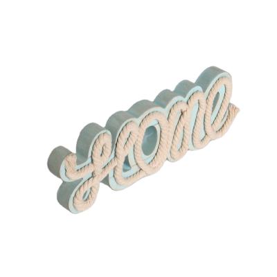 China Modern Customized Hollow Carved Home Sign Large Wooden Letters for sale