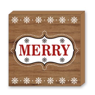 China Outdoor Indoor Home Decorations Home\Office\Hotel\Restaurant\Car\Bar Christmas Merry Farmhouse Decorations Rustic Wooden Wall Decor for sale