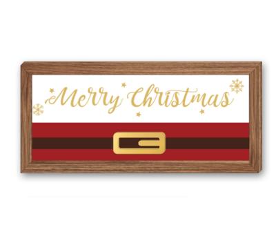 China Wooden Style Christmas Home Office Hotel Decoration Leash Sign Decoration for sale