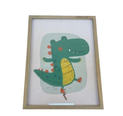 China Wooden Different Sizes Color Acrylic Plexiglass MDF Alligator Print Photo Frame Acrylic Picture Frame for sale