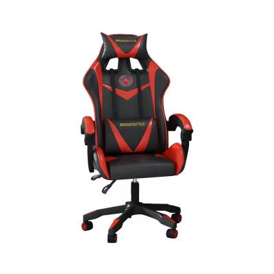 China PU Cooling Fashionable Leather Gaming Chair RGB Gaming Chair With Footstool for sale