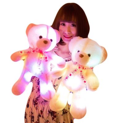 China Instant Music Luminous Plush Toy Large Puppet Doll Valentine's Day Birthday Gift Bear Soft Toy for sale