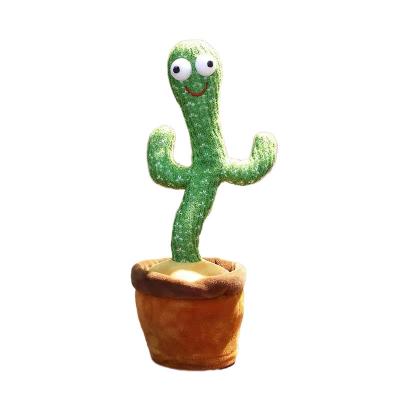 China Record/Talk/Dance/Sing/Glow Cute Stuffed Twist Dance Stuffing Doll Music Dancing Singing Cactus Talking Toy for sale