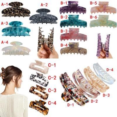 China Simple cute fashion Korean plastic hair grip pink spring style crab shape acetate hair claw for sale