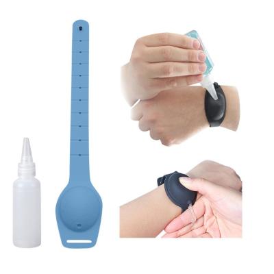 China Business Gift Best Selling Products 2020 In USA Amazon Automatic Hand Sanitizer Dispenser Silicone Wristband For Hand Wash Everyhere for sale