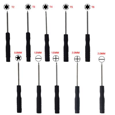 China 2mm Unrated Mobile Phone Repair High Quality t6 Insulated Pocket Screwdriver Set Torx Tool for sale