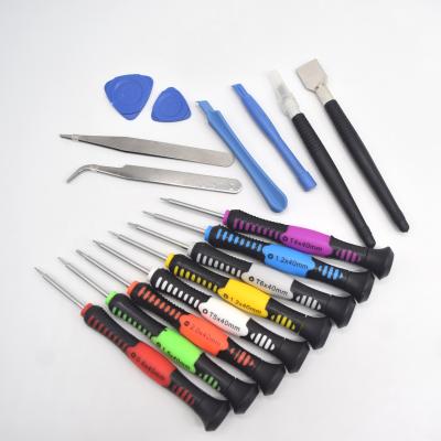 China Wholesale Turn Screwdriver In 16 IN 1 Precision Screwdriver Set Pry Tool Phone Opening Repair Kit for sale