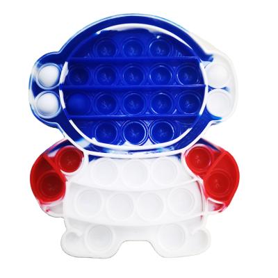 China New Silicone Pushing Noise Bubble Bubble Sensory Toy Big Size Relaxation Silicone Pushing Bubble Shaker Timer Toy 30mm 40mm 15mm for sale