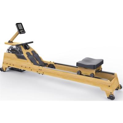 China New Universal 2022 Cardio Resistance Water Fitness Equipment Rowing Machine Smart Wooden Rowing Machine Home Indoor Commercial Gym With LCD Display for sale