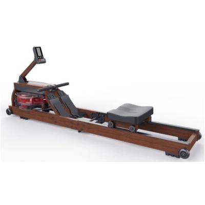 China Newest factory price water rowing machine universal foldable wooden commercial gym home indoor fitness goods folding water wooden rowing machine for sale