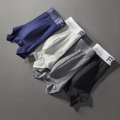 China 4pcs Breathable Cotton Spandex Breathable OEM Super Boxer Underwear Set For Men for sale