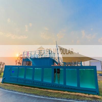 China Modern Modular Steel Prefab Pool Container Fiberglass Swimming Pool Modular Inground for sale