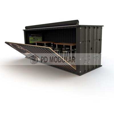 China Parking Lot Newest Containerized Prefab Container Homes Concrete Portable for sale