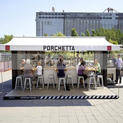 China Hotel Prefab Modular Mobile Shipping Container Ice Cream Or Cafe for sale