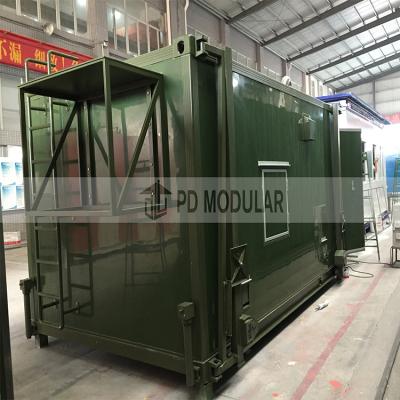 China Customized 2019 New Design Steel Structure Mobile Container Military Shelter for sale