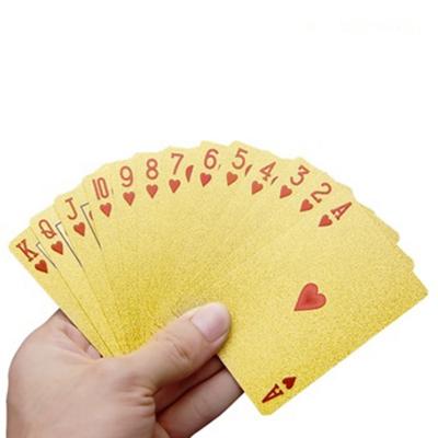 China Promotional Gifts Kuwait Playing Cards 24K Plastic Luxurious Plastic Box For Playing Cards for sale