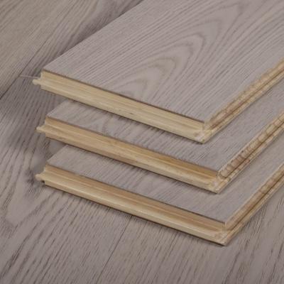 China 2022 Latest Design 2022 Latest Design OEM Ash Wood Brushed New Waterproof Wear Resistant Anti-Slip Engineered Wood Flooring With Click Lock for sale