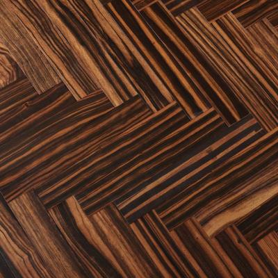 China Fast Delivery Anti-Slip Wear Resistant Waterproof Smooth UV Coating Waterproof Interior Flooring Ebony Wood Flooring Engineered Herringbone for sale