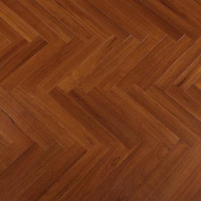 China Manufacturer Wholesale Anti-slip Wear Resistant Waterproof Solid Wooden Floor For Home Decoration Chevron Engineered Teak Wood Flooring for sale