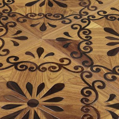 China Chinese Factory Wholesale Waterproof Wear Resistant Anti-Slip Customized Most Popular Engineered Rosewood Parquet Wood Flooring for sale