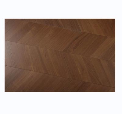 China Hot Selling Variety of New Walnut High Quality Three-layer Big Fishbone Waterproof Wear-resistant Anti-skid Splicing Solid Wood Splicing Flooring for sale