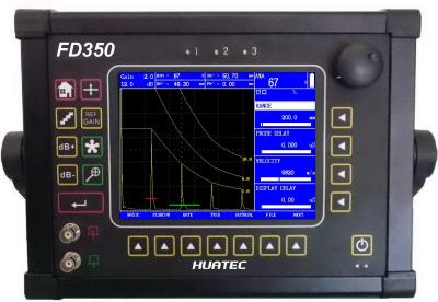 China Digitale draagbare DAC, AVG curven ultrasone Lek Detector / UT flaw detector FD350 Te koop