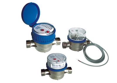 China Residential Single Jet Water Meter , Plused Water Meter for sale