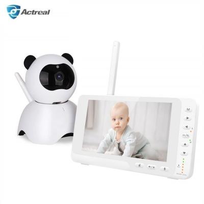 China Popular Pan-Tilt 4X Zoom 5.5 Inch PAN-TILT Two Way Audio LCD Display Remote Infrared Smart Night Vision Baby Monitor With Camera for sale