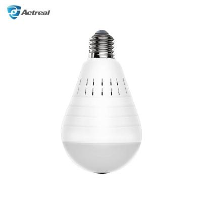 China NIGHT VISION Smart Home IR Night Vision Two Way Audio Motion Detection Panoramic 360 Degree WiFi Bulb CCTV Camera For Home Security for sale