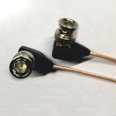 China Security video cable custom 75 ohm 90 degree bnc male to RG179 male cable for HD SDI cable for sale