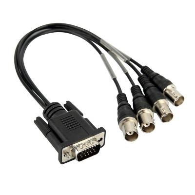 China Environment friendly RGB CABLE RS232 VGA HD 15PIN to BNC VIDEO CABLE for sale