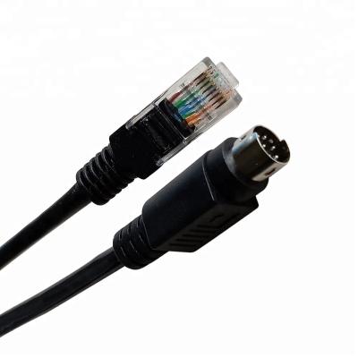 China Environmental Friendly RJ45 8P8C To Line Line Terminal 5e Video Conference Camera Control Pin MD8 Cable 4m for sale