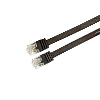 China Free Sample Environment Friendly Network Ethernet Ultrathin Flat Jumper Cable CAT6 UTP 30AWG RJ45 8P8C For Computer Network Communication Connection for sale