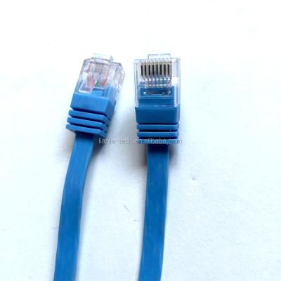 China Gigabit data transmission copper flat cable cat6 network twisted jumper 1M 2M 3M 5M 10m finished cable for sale