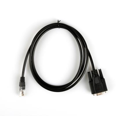 China Telecommunication 1.5M rj45 to serial port db9 RS 232 cable 8P8C male to female for computer for sale