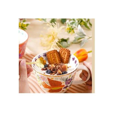 China Sustainable Home Breakfast Mug Bohemian Creative Ceramic for sale