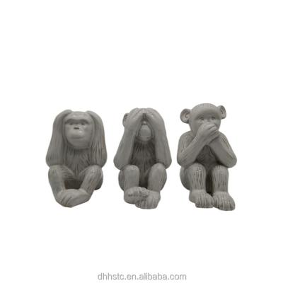 China New minimalist designed lively ceramic monkey for home decoration for sale