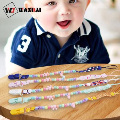 China BPA Free Selling Popular Colorful Baby Teether Clip Chain Pacifier Chain High Quality Customizable Baby for sale