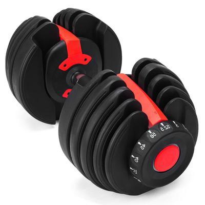 China Durable Indoor Fitness Dumbbell Gym Weightlifting Equipment Adjustable Dumbbell for sale