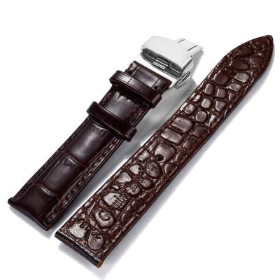 China Auto Date 12 24mm Genuine Replacement Fashion Strap Skin Leather Watch Strap Band 14 16 18 19 20 21 22 OEM Wholesales for sale