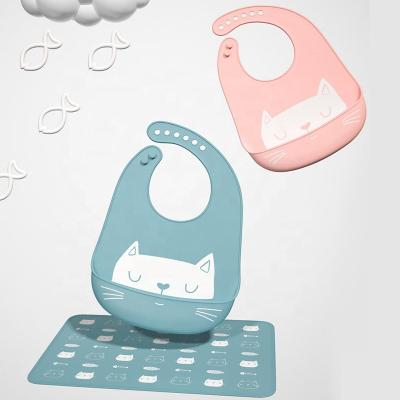 China New Wholesale Washable Waterproof Baby Bibs Hot Selling Amazon Silicone Waterproof Bibs For Babies for sale