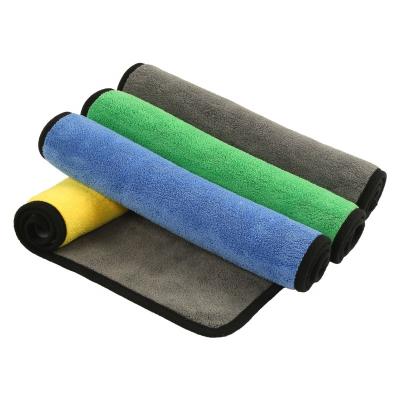 China High Quality 800Gsm Car Microfiber Drying Towel Tablet Cloth Car Care Soft Polish Cleaning Towel Viable Wash Absorbent Cloth for sale