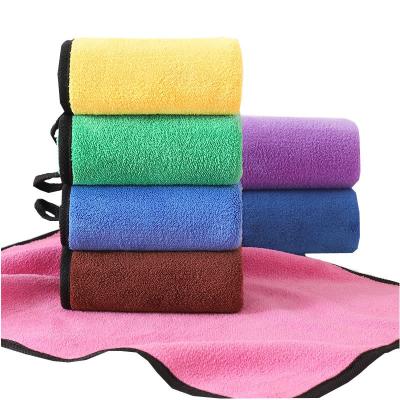 China Sustainable 600GSM Microfiber Towel Car Wash Cleaner Drying Cloth Hemming Car Care Cloth Detailing Towel for sale