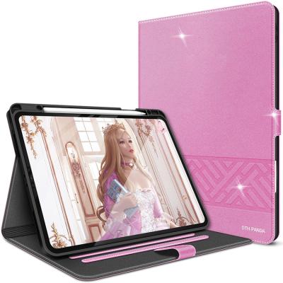 China Lightweight Case for iPad Pro 12.9 2021/2020/2018 (5th/4th/3rd Gen) with Apple Pencil Holder, Auto Sleep/Wake, Shockproof PU Leather Cover for sale