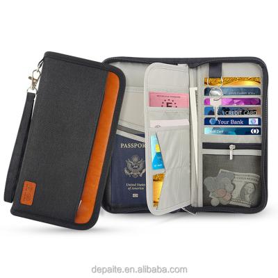 China High quality multifunctional waterproof family document storage travel home bag fashion passport card anti-theft bag bag for sale