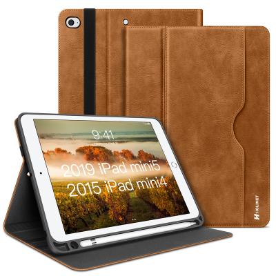 China Magnetic Stand Auto-sleep Function Case For Apple Tablet iPad Mini 7.9 Inch PU Leather Case For iPad Mini 4th 5th With Soft Shell Cover Case pencil holder tpu for sale