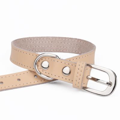 China 2021 New Personalized Pet Collar Medium And Large Dog Leather Dog Collar Outlet Accessories for sale