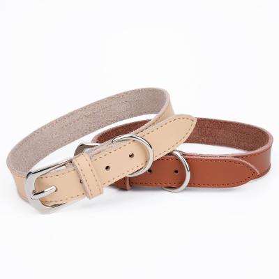 China Factory Wholesale Custom Waterproof Leather Pet Supplies Travel Outdoor Dog Collar for sale