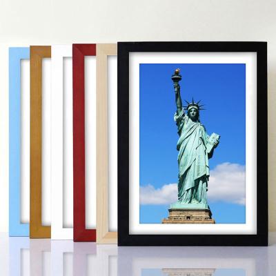 China Wall HOME Decor Gallery DECORATION Picture Wooden Photo Frames A4 11x14 16x20 20x26 Simple Stylish Modern Wooden Home Picture Blackboard Frame for sale