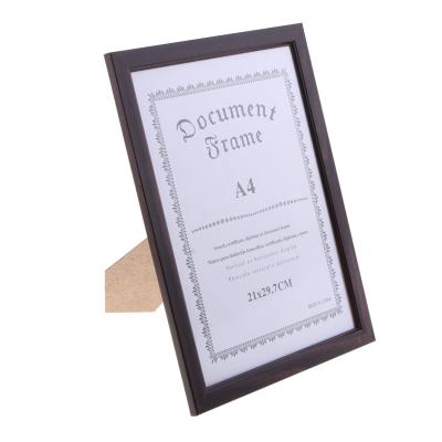 China High Quality Plastic Craft Frame A4 Certificate Diploma Frame Customize Plastic Crafts Funia Photo Frame Certificate Diploma A4 Diploma Frame for Wall and Desktop Frame 'display for sale